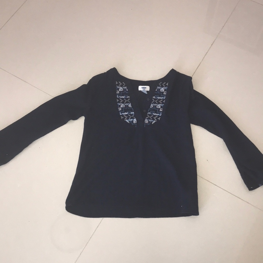 A old navy dark blue long sleeve